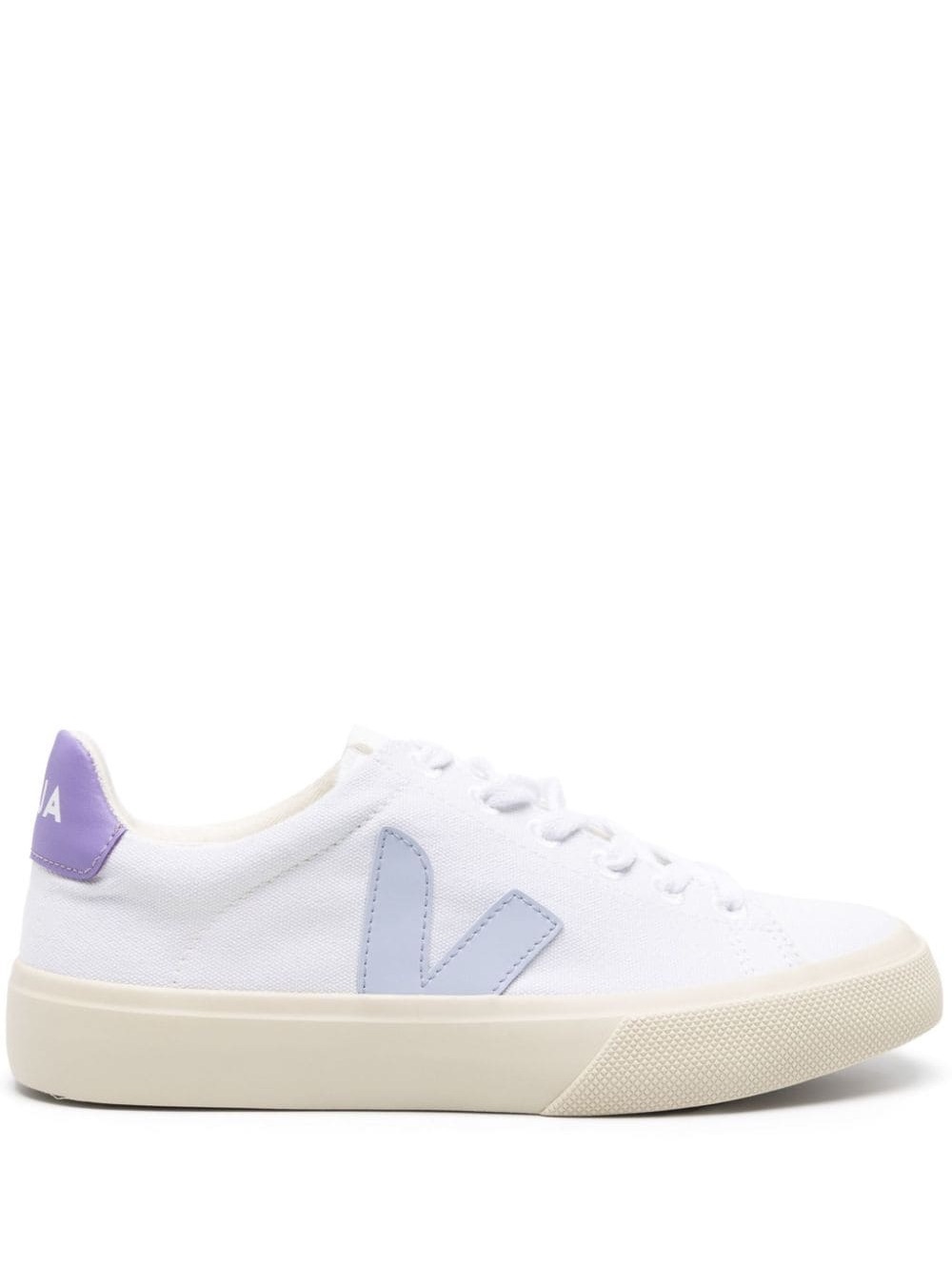 Veja Campo Canvas Sneakers White and Purple Size 8